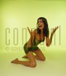 Stock Model Colours 
Model at studio in Amterdam, by order of Diamonde Jewelry. May 15, 2000.

[keywords]Posed, Green[/keywords]